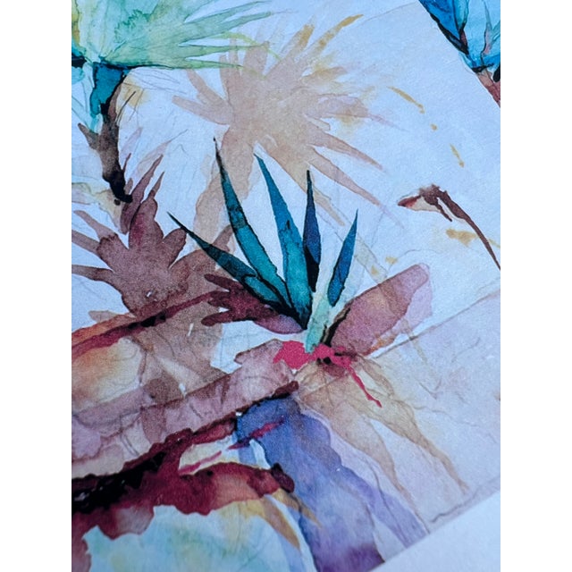 Antoine Chapon Signed Giclée “Shadows in Grand Case” – Caribbean Coastal Watercolor For Sale - Image 4 of 6