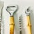 1970s Vintage Hollywood Regency Coastal Boho Chic Bamboo & Stainless Steel Bar Utensil Set - Set of 6 For Sale - Image 6 of 10