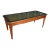 Italian Neoclassical Coffee Table, 1940s, Carved Mahogany With Gilt Panel Top For Sale