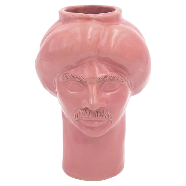 Solimano Figure, Small • Pink Trapani from Crita Ceramiche For Sale