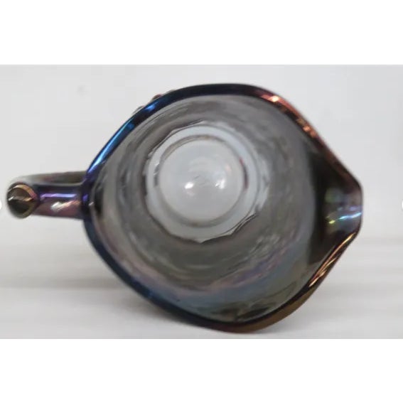 Imperial Grape Style Carnival Glass Amethyst Water Lemonade Pitcher For Sale - Image 9 of 13