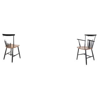 Fanett Dining Chairs by Ilmari Tapiovaara, 1949, Set of 6 For Sale
