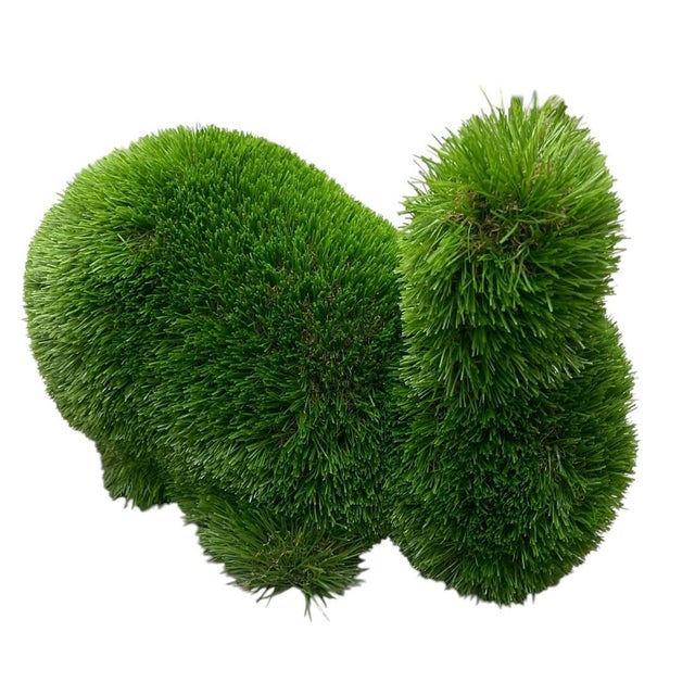 Faux Grass Topiary Bunny Rabbit Garden Sculpture For Sale - Image 4 of 7