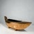 1960s Footed Ikebana Vase Mottled Gold Ceramic Boat For Sale - Image 9 of 10
