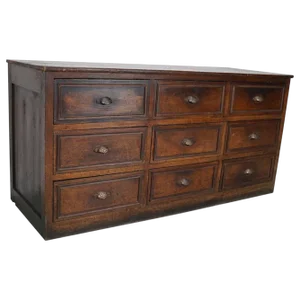French Oak & Fruitwood Apothecary Filing Cabinet