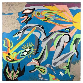 Leo Guida, The Room of Metamorphosis, Tempera, 1998 For Sale