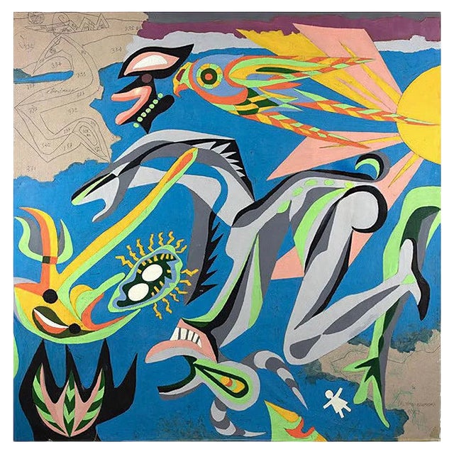 Leo Guida, The Room of Metamorphosis, Tempera, 1998 For Sale