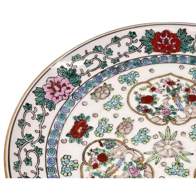 Vintage 11" Hand-Painted "Gold Imari" Japanese Porcelain Charger Plate For Sale In Portland, OR - Image 6 of 11