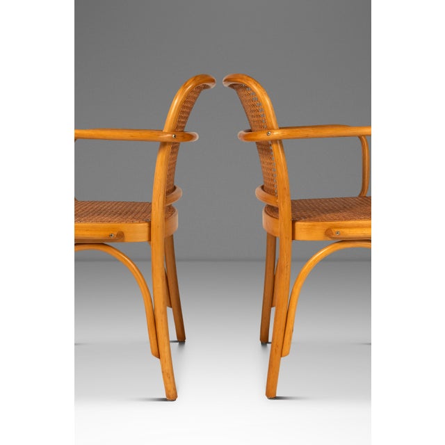 Set of Two (2) Bentwood Model 811 "Prague" Dining Chairs by Josef Frank & Josef Hoffmann for Stendig, Poland, C. 1960s For Sale - Image 11 of 18