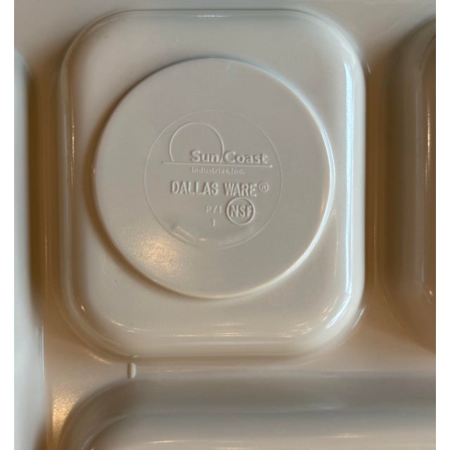 Pink Set of 4 Dallas Ware Coral Pink Melamine Trays For Sale - Image 8 of 11