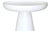 Contemporary Artesia Aria Resin White Round Side Table For Sale - Image 3 of 3