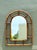 Late 20th Century Vintage Rattan Arched Wall Mirror For Sale - Image 5 of 14