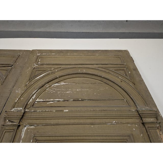 Late 19th Century Wood-Paneled Doors, Set of 2 For Sale - Image 3 of 6