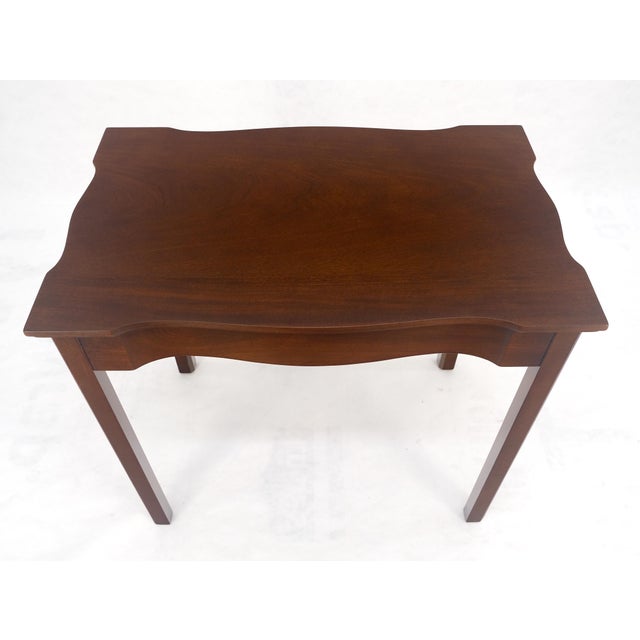 Kittinger Solid Mahogany Figural Top Side End Table Stand MINT For Sale - Image 6 of 13
