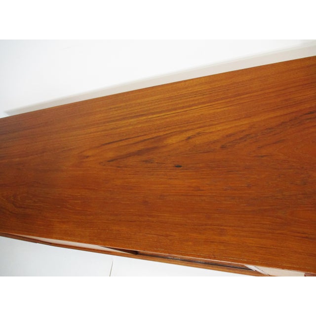 Mid 20th Century Ib Kofod Larsen Teak Credenza Sideboard for Faarup Denmark For Sale - Image 11 of 13