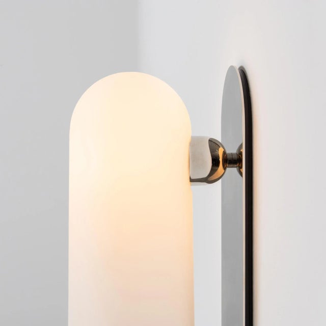 Odyssey Wall Sconce Large Polished Nickel For Sale - Image 10 of 12