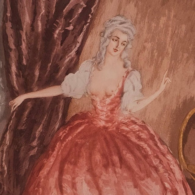 1920s Charles Naillod, The Secret Encounter, 1920s, Glass & Wood & Paper For Sale - Image 5 of 18