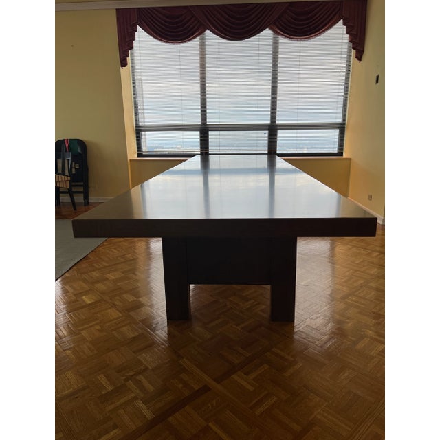 Christian Liaigre Modern Wenge Dining Table For Sale - Image 4 of 12