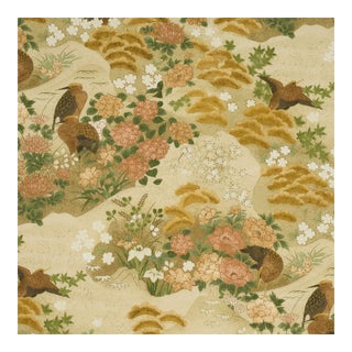 Schumacher Golden Hills Fabric In Neutral For Sale