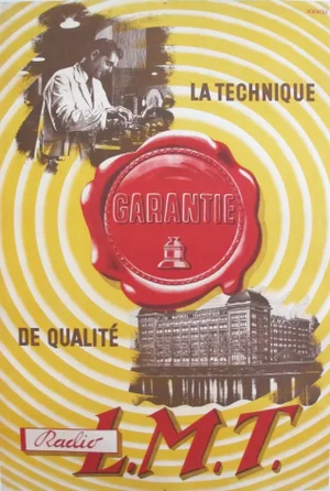 Original French Art Deco Radio Poster, La Technique Guarantie