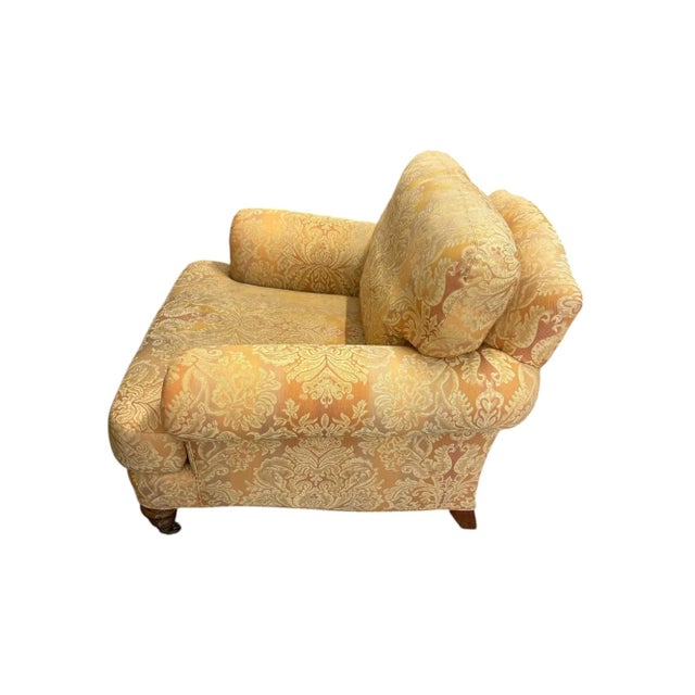 Mustard Wesley Hall Lounge Chair on Casters For Sale - Image 8 of 12