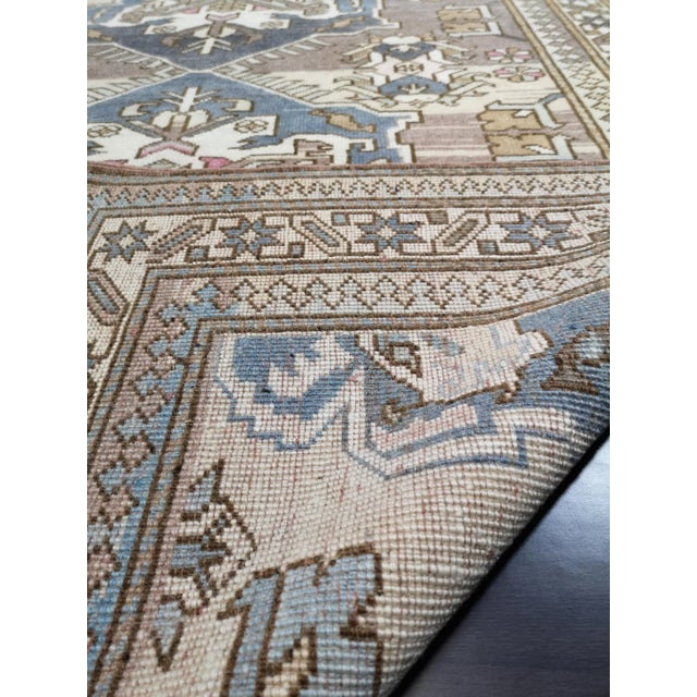Vintage Turkish Hand-Knotted Oushak Rug For Sale - Image 9 of 13