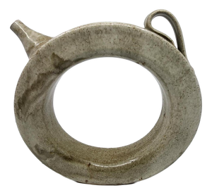 Sculptural Crown-Shaped Glazed Stoneware Pitcher, France, 1970s