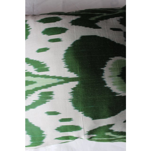2020s Contemporary Handmade Silk Ikat Pillow For Sale - Image 5 of 7