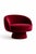 Batik Burgundy Velvet Chair by Alexandre Ligios For Sale - Image 4 of 12