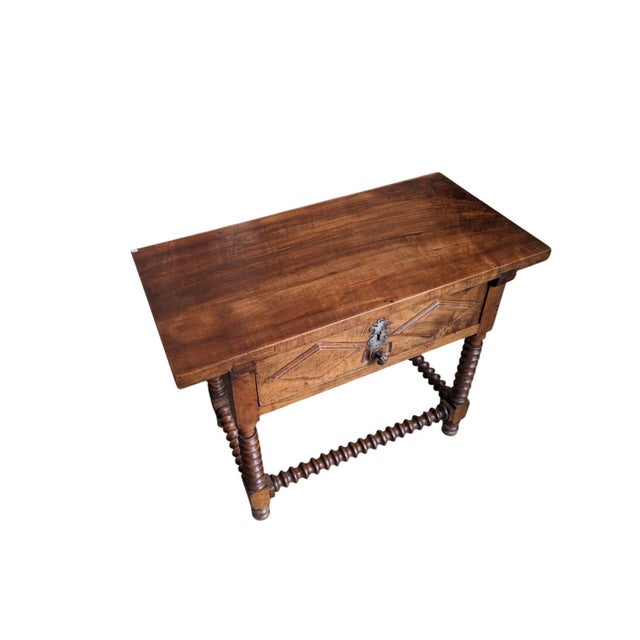 Baroque Walnut Side Table For Sale - Image 4 of 12