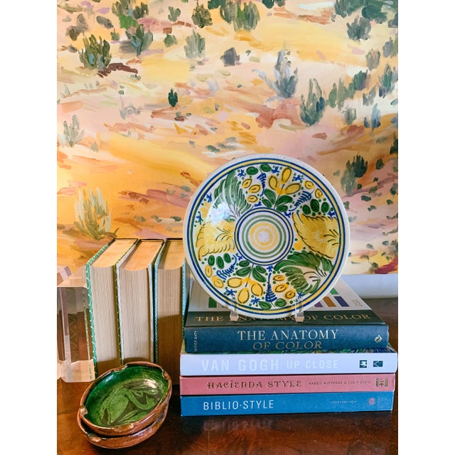 Ceramic Late 20th Century Italian Style Hand Painted Studio Pottery Bowl For Sale - Image 7 of 7