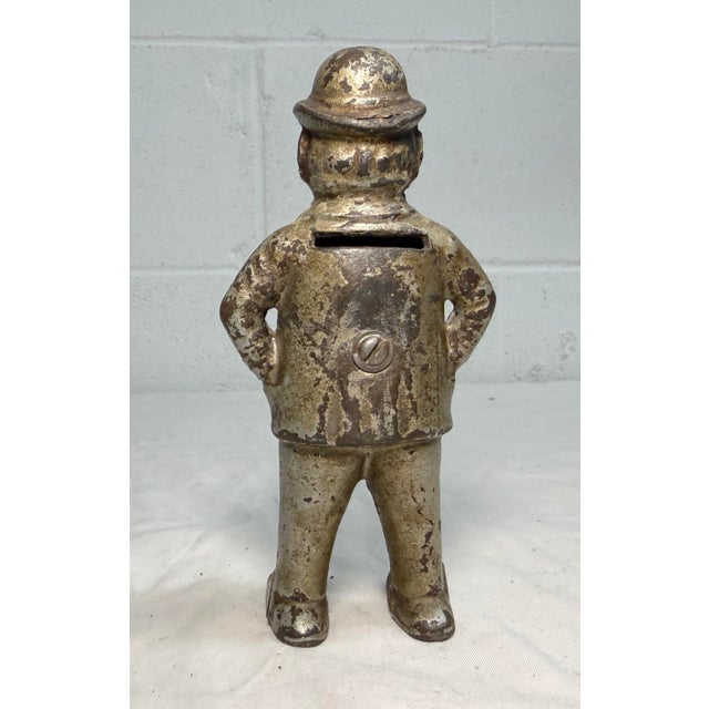 Antique Rare Original Foxy Grandpa Cast Iron Hubley Coin Still Bank 1900 For Sale - Image 10 of 10