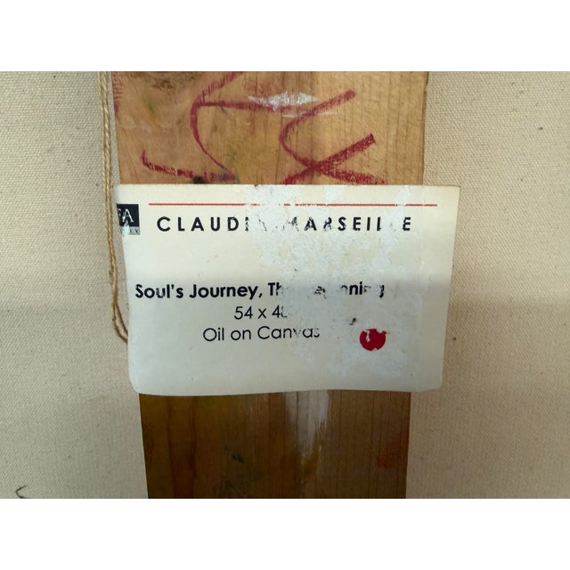 Claudia Marselle Soul's Journey, the Beginning Original Oil Painting, Signed For Sale - Image 12 of 12