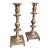 Antique English Barley Twist Brass Candlesticks, a Pair — Georgian Hollywood Regency For Sale