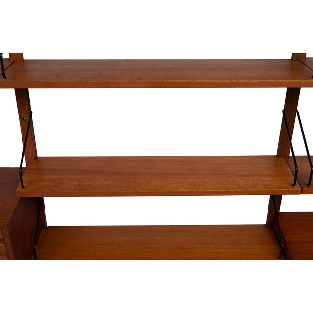 Vintage Royal Wall System with 4 Cabinets in Teak by Poul Cadovius, 1960s, Set of 23 For Sale - Image 16 of 18