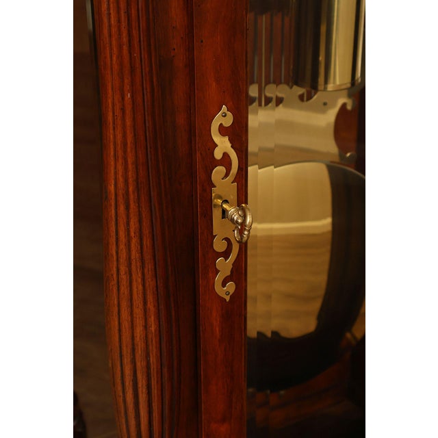Late 20th Century Ridgeway Traditional Cherry Grandfather Clock For Sale - Image 5 of 18