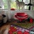 Textile Flower Power Rug, 1970s For Sale - Image 7 of 12