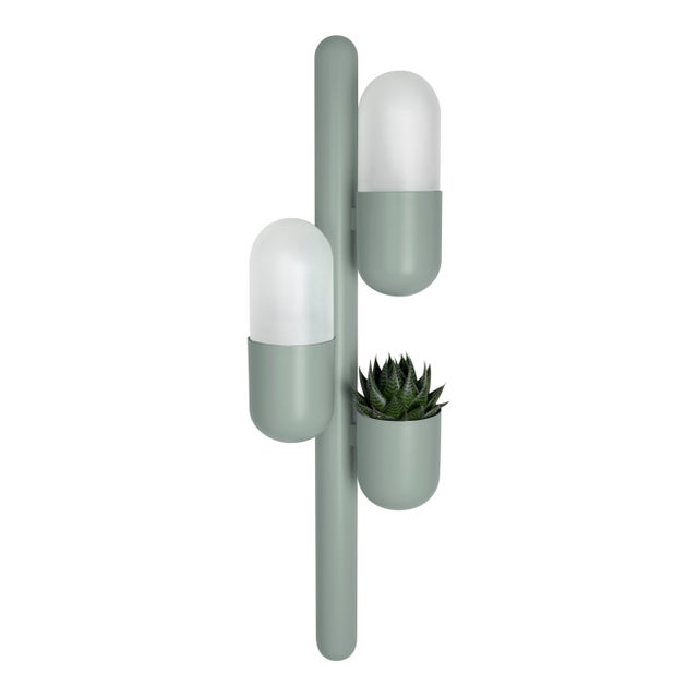 Metal Cactus Wall Lamps by Creativemary, Set of 2 For Sale - Image 7 of 10