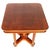Antique Italian Walnut Side Table with Column Supports and Brass Details, 1850 For Sale - Image 4 of 6