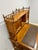 Brown Late 20th Century Aesthetic Movement Faux Bamboo Bird's-Eye Maple Secretary Desk & Original Chair Attributed to r.j. Horner For Sale - Image 8 of 17
