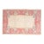Vintage Art Deco Floral Rug in Rose Pink, Sky Blue, and Cream For Sale