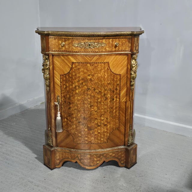 French Serpentine Side Cabinet, 1880s For Sale - Image 17 of 17