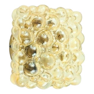 Mid-Century Modern Amber Bubble Glass Wall Light by Helena Tynell for Limburg, Germany, 1960s For Sale