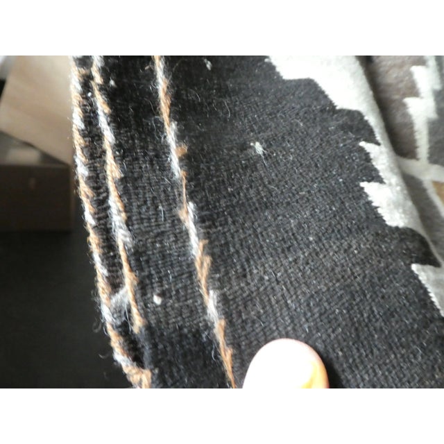 Navajo Indian Art Early 20th Century Antique 2 Grey Hills Navajo Style Rug- 3′3″ × 4′8″ For Sale - Image 4 of 8