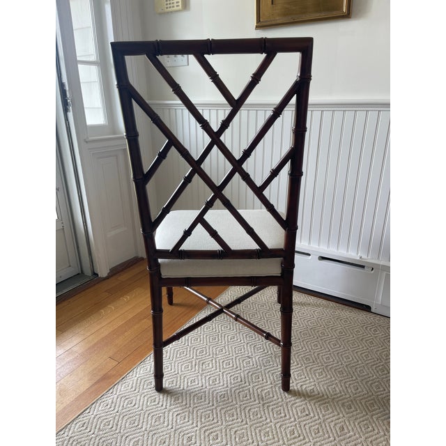 Set of 8 Brighton Faux Bamboo Dining Chairs - Never Used For Sale - Image 9 of 9