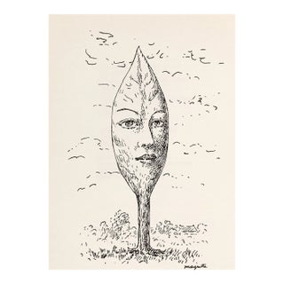 1958 Rene’ Magritte Lithograph 8, Mesens Poemes LTD Edition For Sale