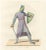 Medieval Knight in Chainmail, 1845, Paper For Sale