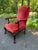Wood Mid 20th Century Louis XIV Style High Back Throne Style Open Armchair For Sale - Image 7 of 18