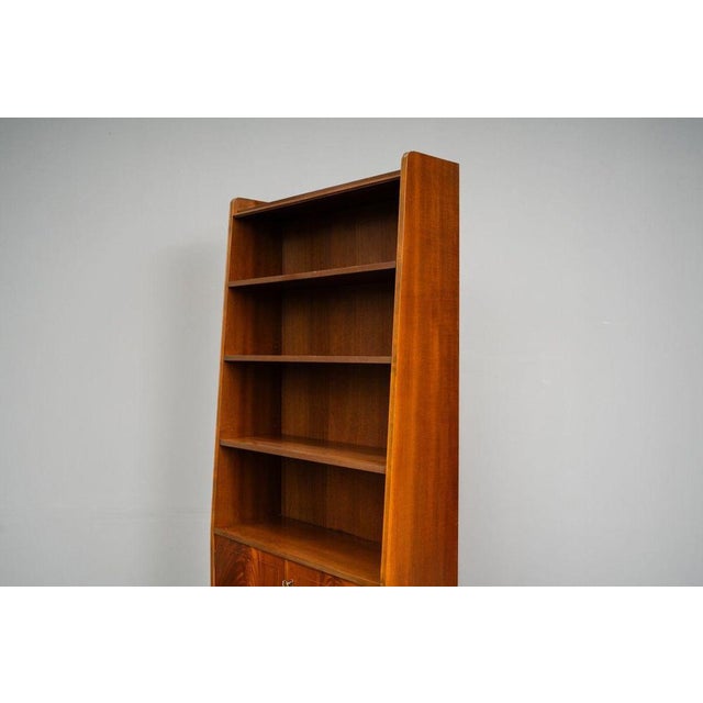 Mid-Century Brown Mahogany Bookcase For Sale - Image 14 of 18