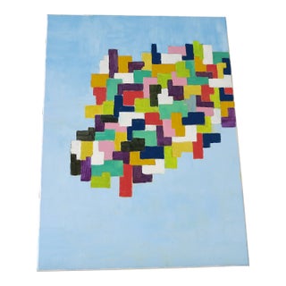 Puzzle Pattern Original Oil Painting For Sale